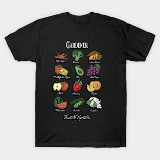 Gardening Fruits & Vegetables T-Shirt